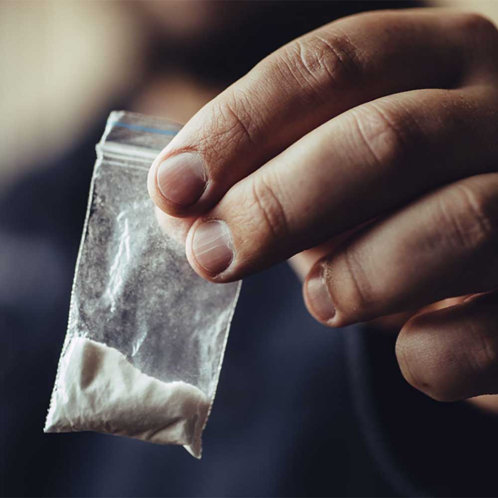 bag of addictive substance